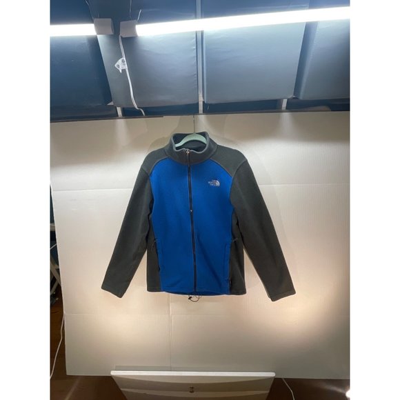 Mens Size Small The North Face Fleece Jacket Coat Blue Grey - Picture 6 of 15
